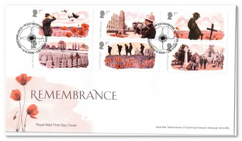 2026 remembrance stamps fdc - remembrance,