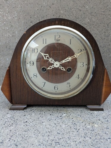 Vintage mantel clock - vintage,