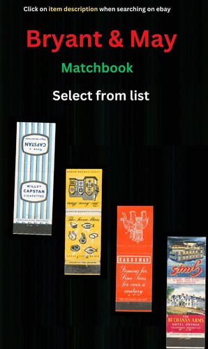 Bryant may matchbook - may,